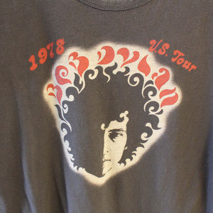 BOB DYLAN  Band Vintage Style T-Shirt 1978 US Tour